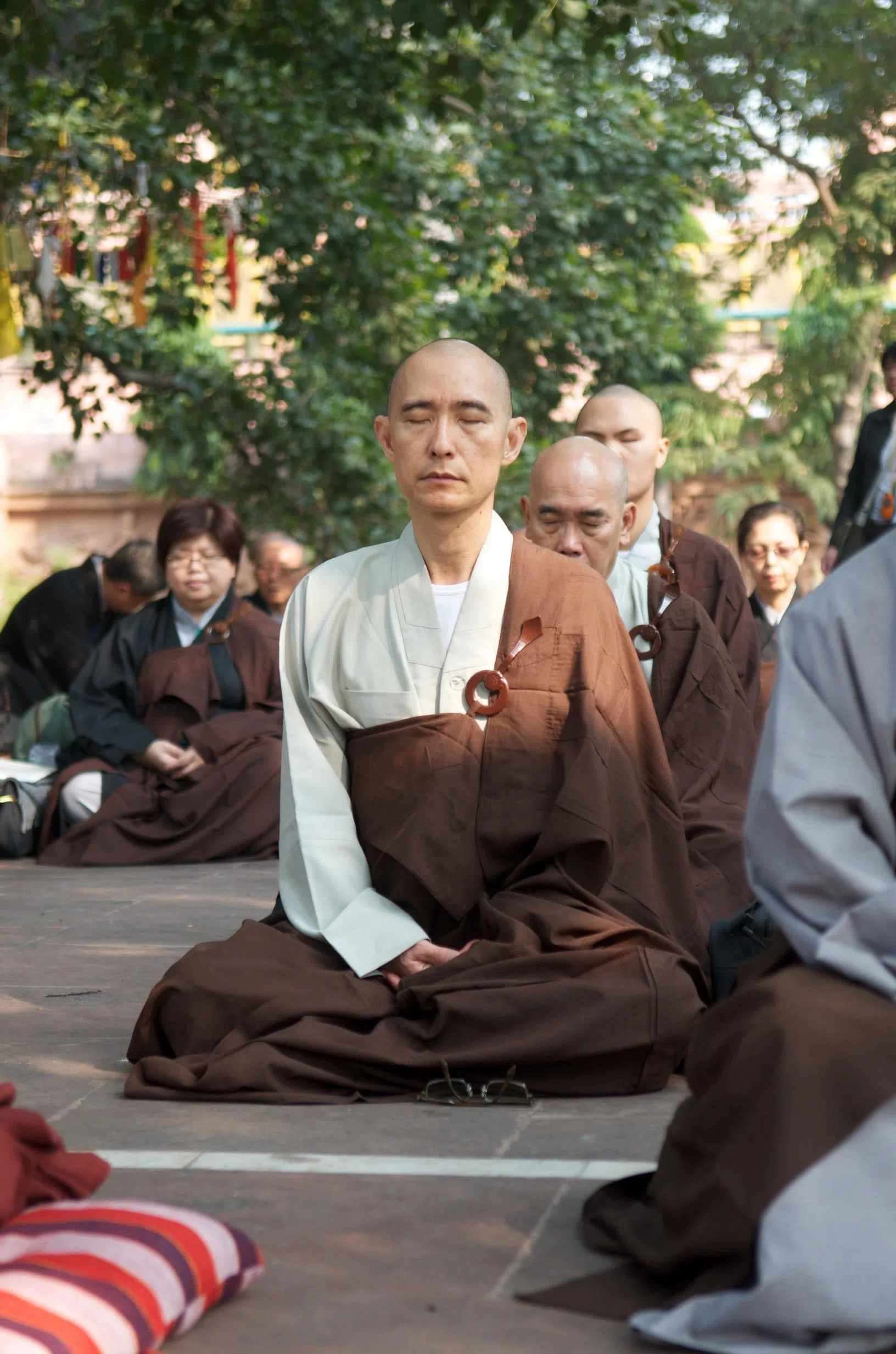 印度菩提伽耶的灵修之旅，让释传圣深受震撼，终究走上出家之路。（受访者提供）