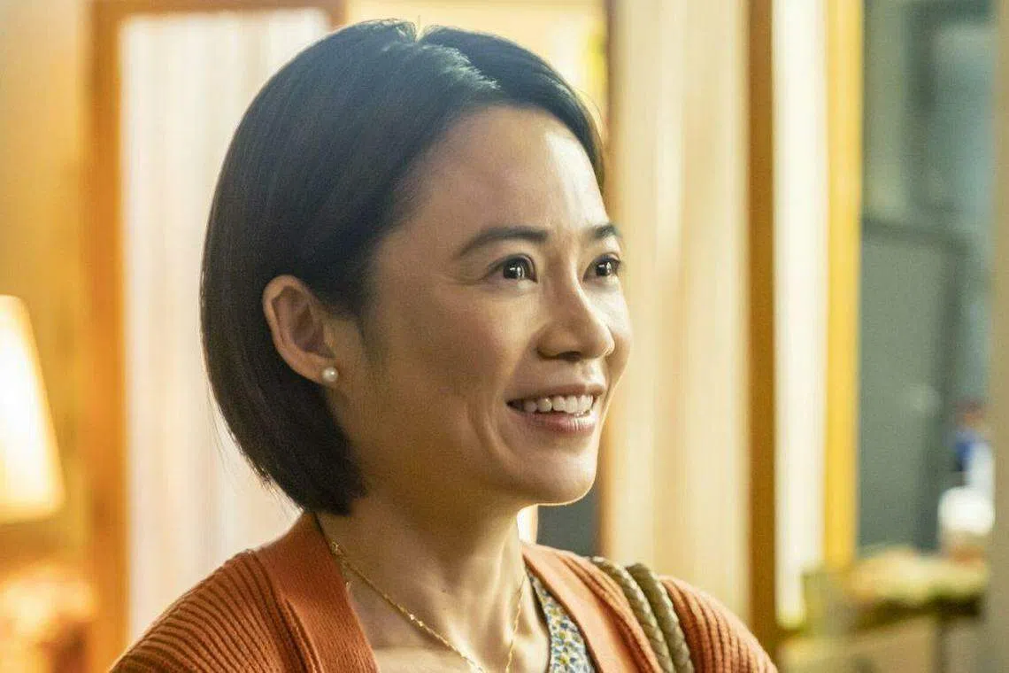 杨雁雁在《美生中国人》演平凡的家庭主妇。（互联网）