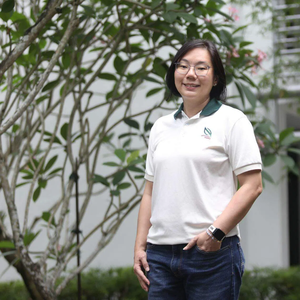 公园局野生动植物贸易处长谢仁慧说，公园局能帮青年与国际组织接连，催化他们想要实现的理想。（陈心媛摄）