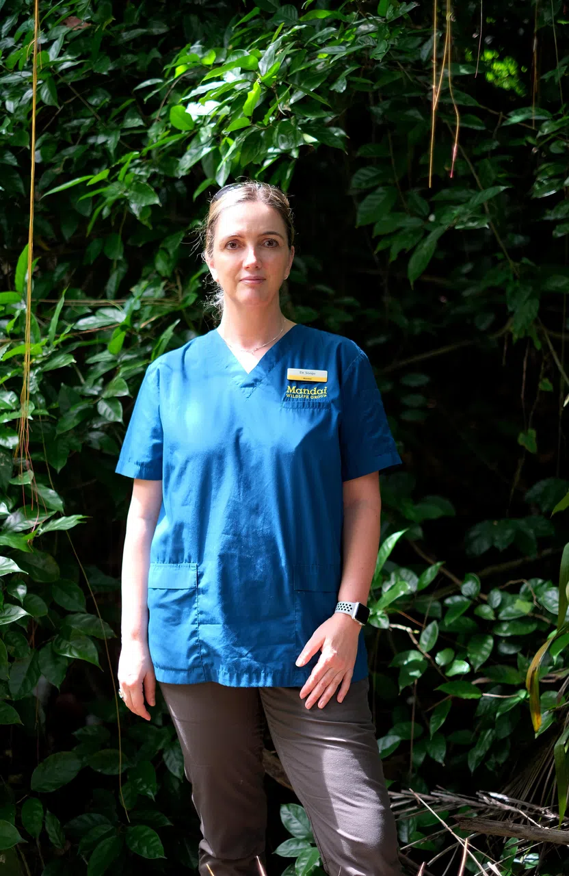 来自德国的兽医索尼娅博士相信亚洲将在生态与物种保育方面发挥更大作用。（档案照）