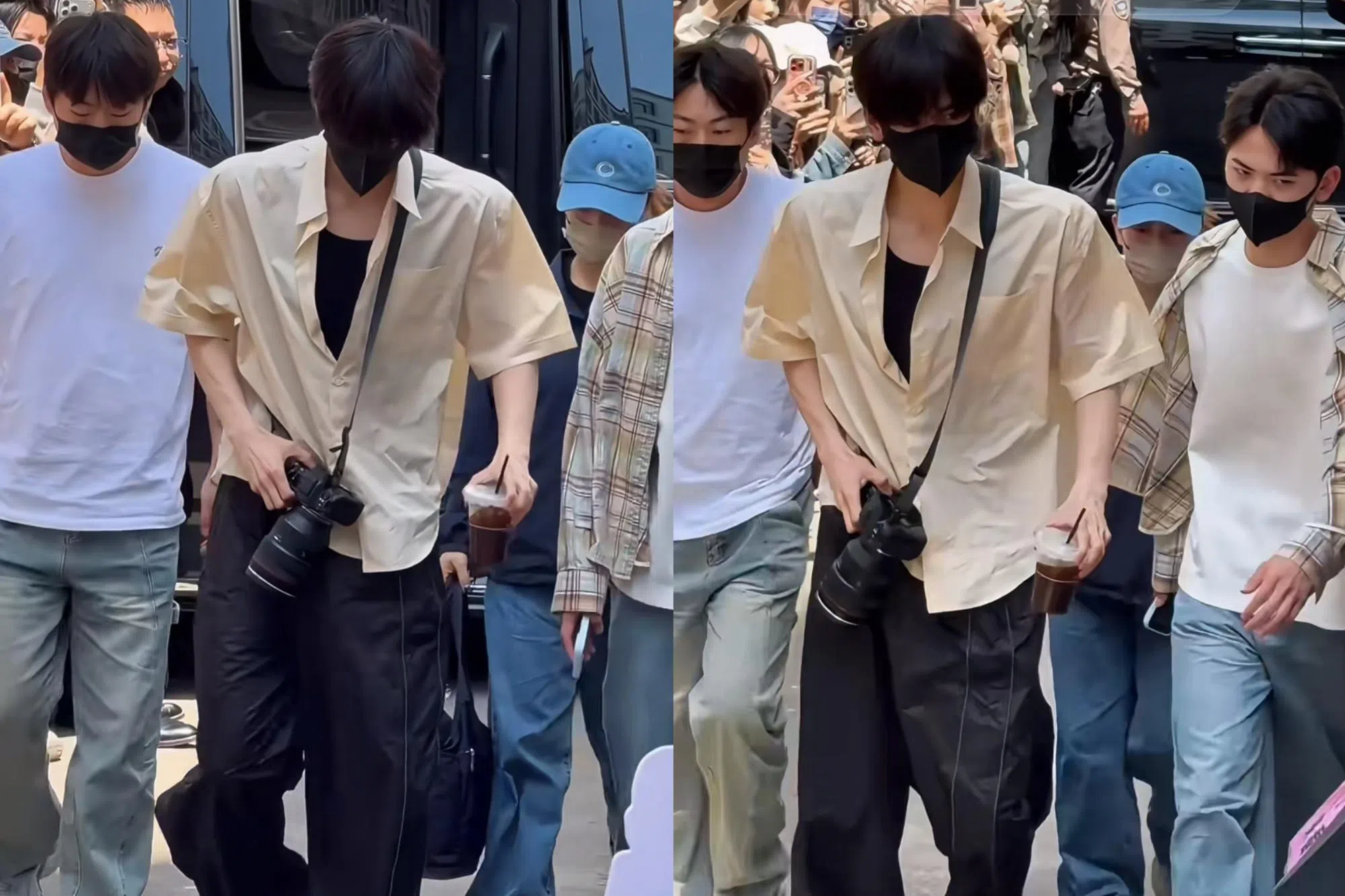 张凌赫被拍到走路有点拐，让粉丝担心不已。