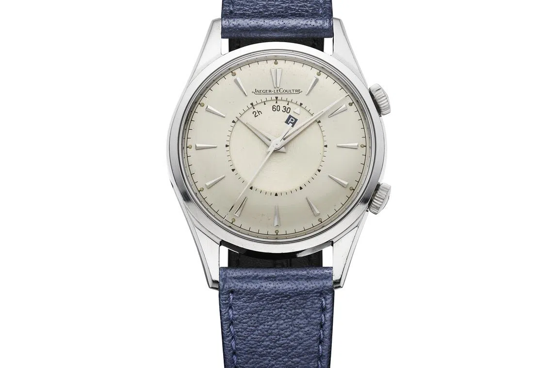 Memovox Parking停车计时器响闹腕表，可提醒驾驶人士停车时间。（积家提供）