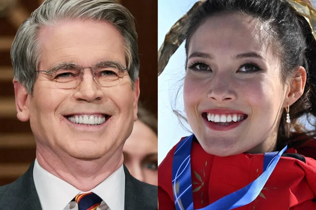 贝森特批谷爱凌代表中国如同出卖美国