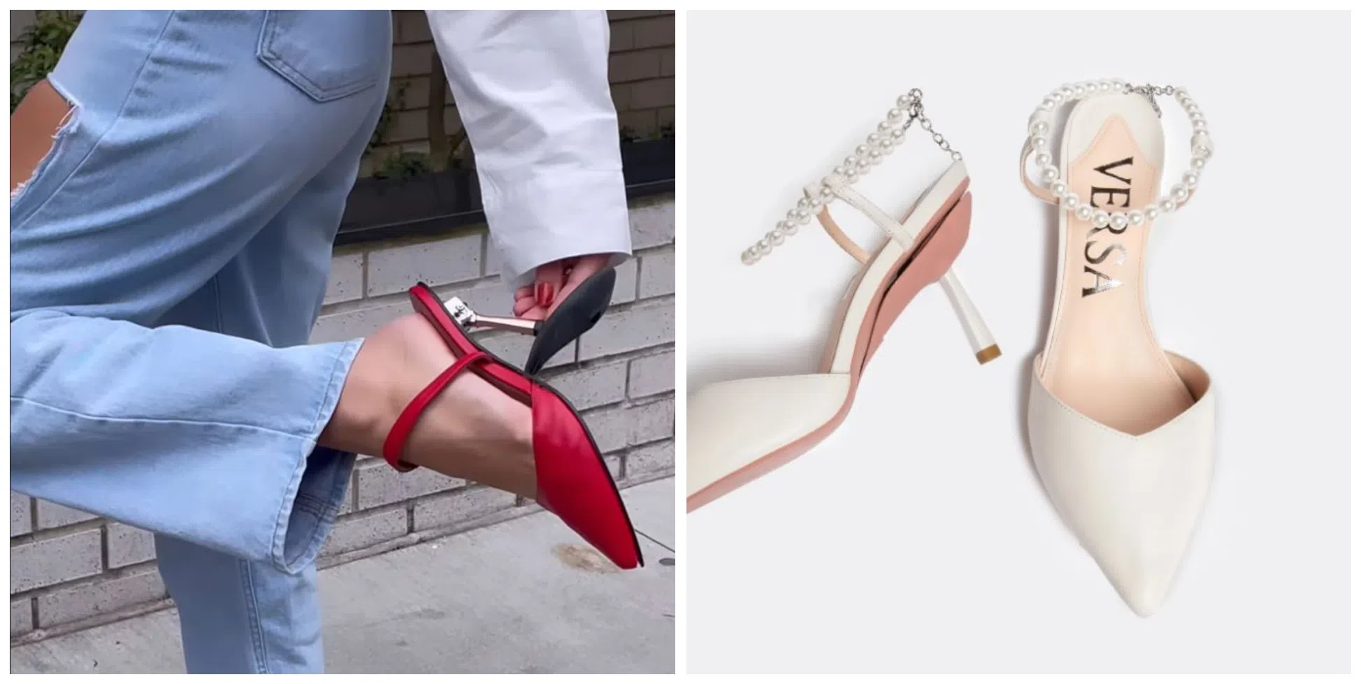 Vice Versa折叠高跟鞋，轻松切换鞋跟模式。（取自品牌官网）