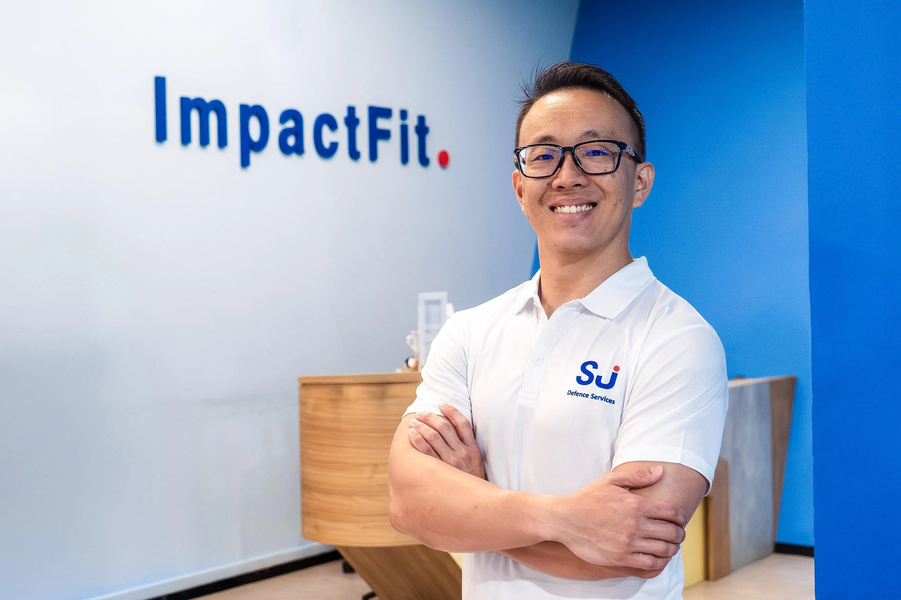 郑尹立目前是盛裕集团新加坡体适能学院教育总监，他感谢公司给予支持，让他能代表我国出国参赛。（受访者提供）