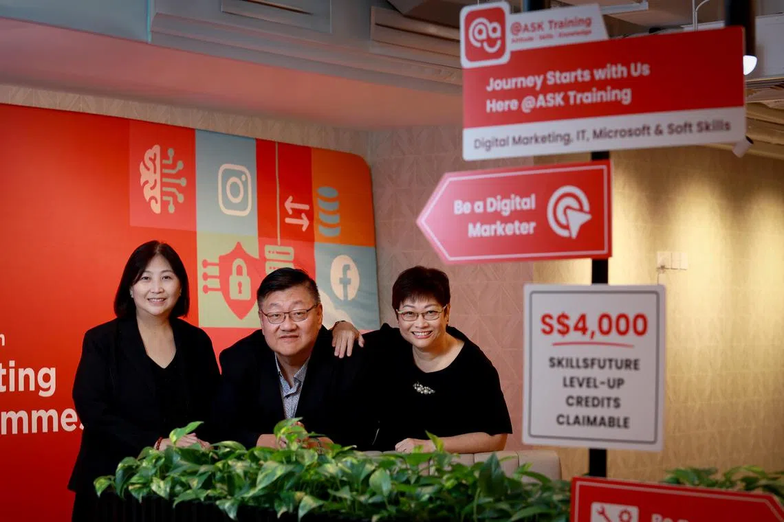 姐弟携手创业为职场人士点亮技能未来| 联合早报