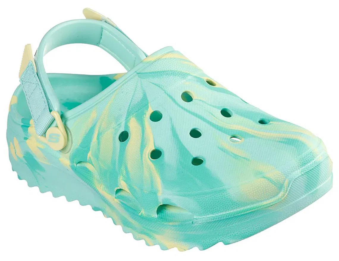 Skechers泡沫屐踩着冰夏颜色而来。（Skechers提供）