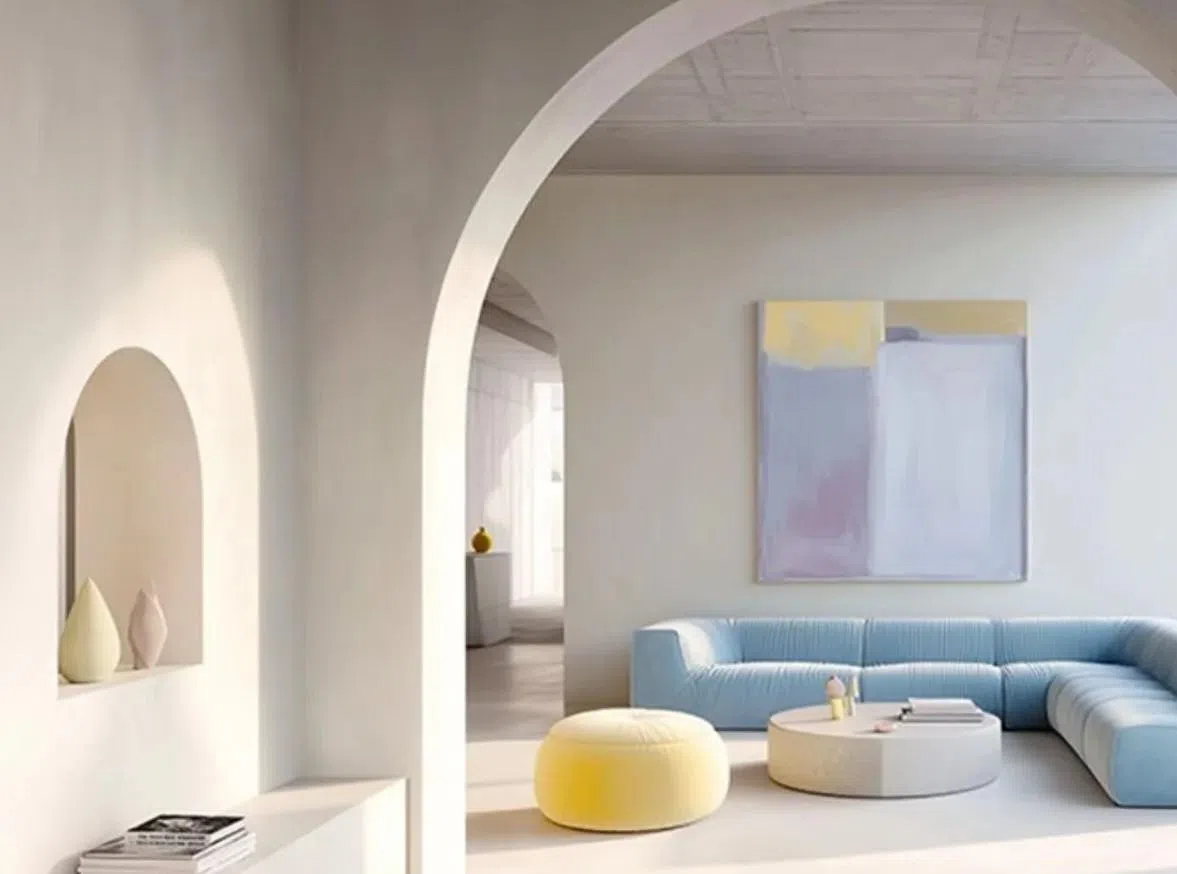 潘通官网建议Cloud Dancer作为基础色，可以搭配出多元风格。（互联网）