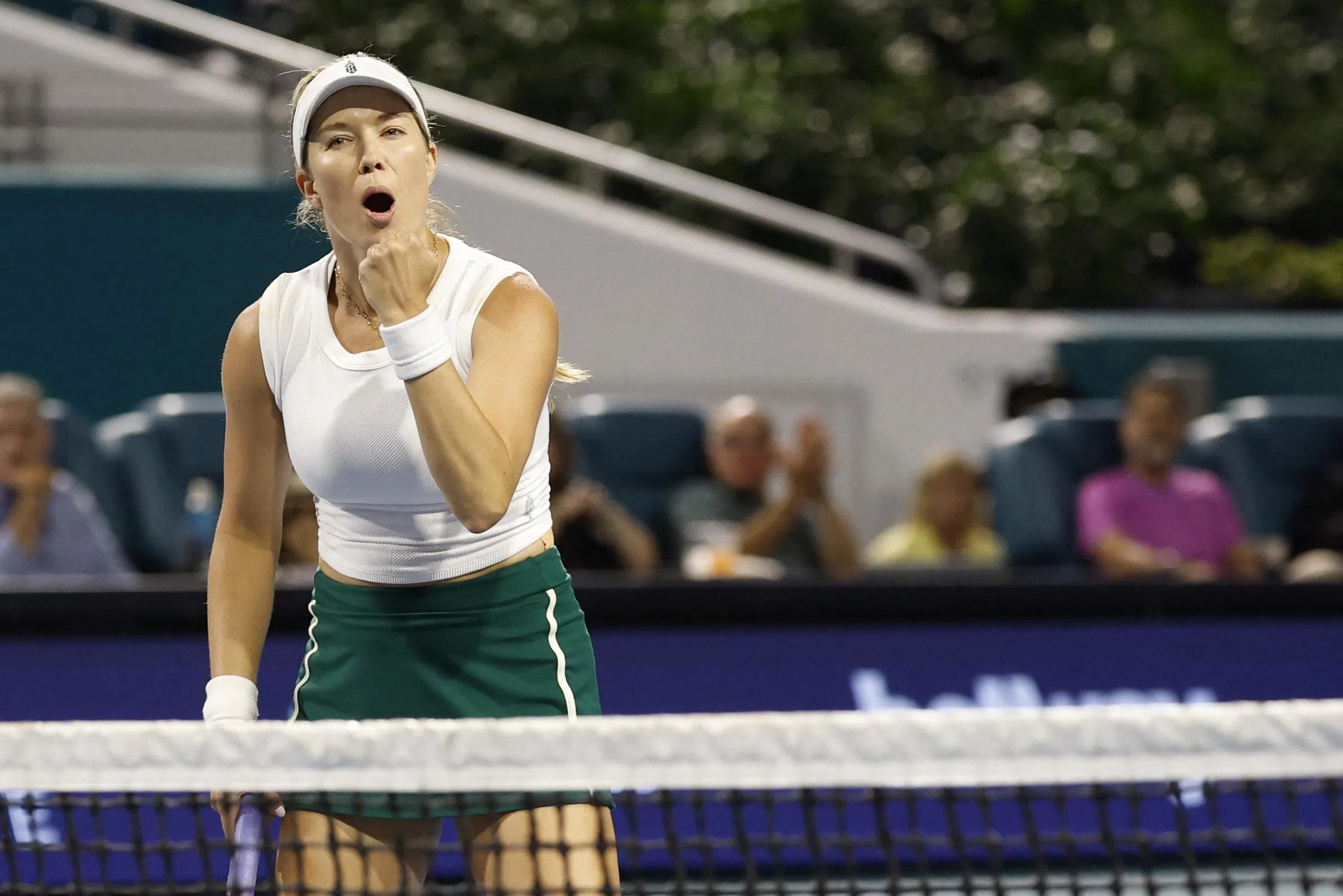 美国女将丹妮尔职业生涯首次打进WTA1000赛的决赛。（路透社）