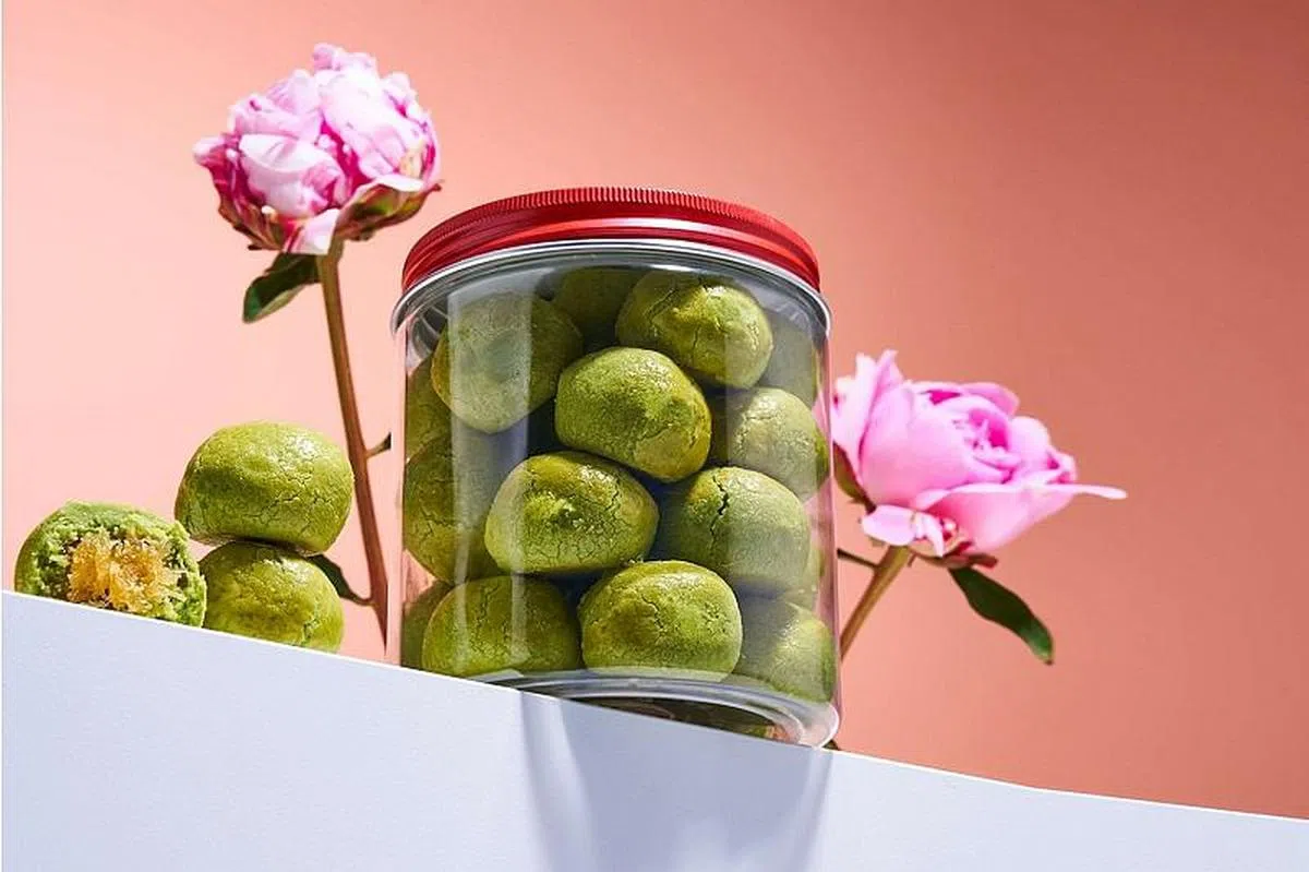 新口味抹茶凤梨酥。（图/商家提供）