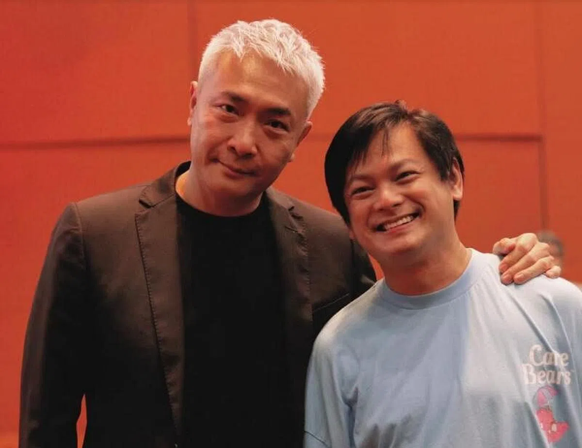 郑斌辉与周崇庆出席Pitch it! 2022颁奖典礼。 （受访者提供）