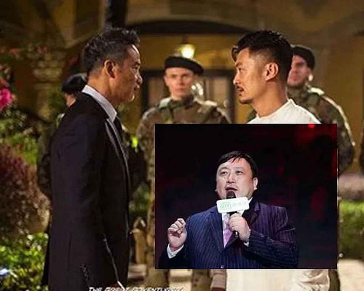 王晶（小图）监制的《冒险王卫斯理之支离人》由任达华（大图左）和余文乐主演。（剧照 / 互联网）