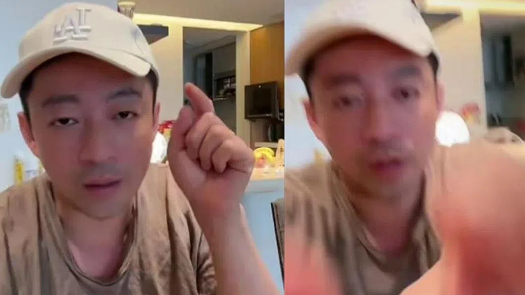 汪小菲疑醉酒失控开直播。（微博截图）