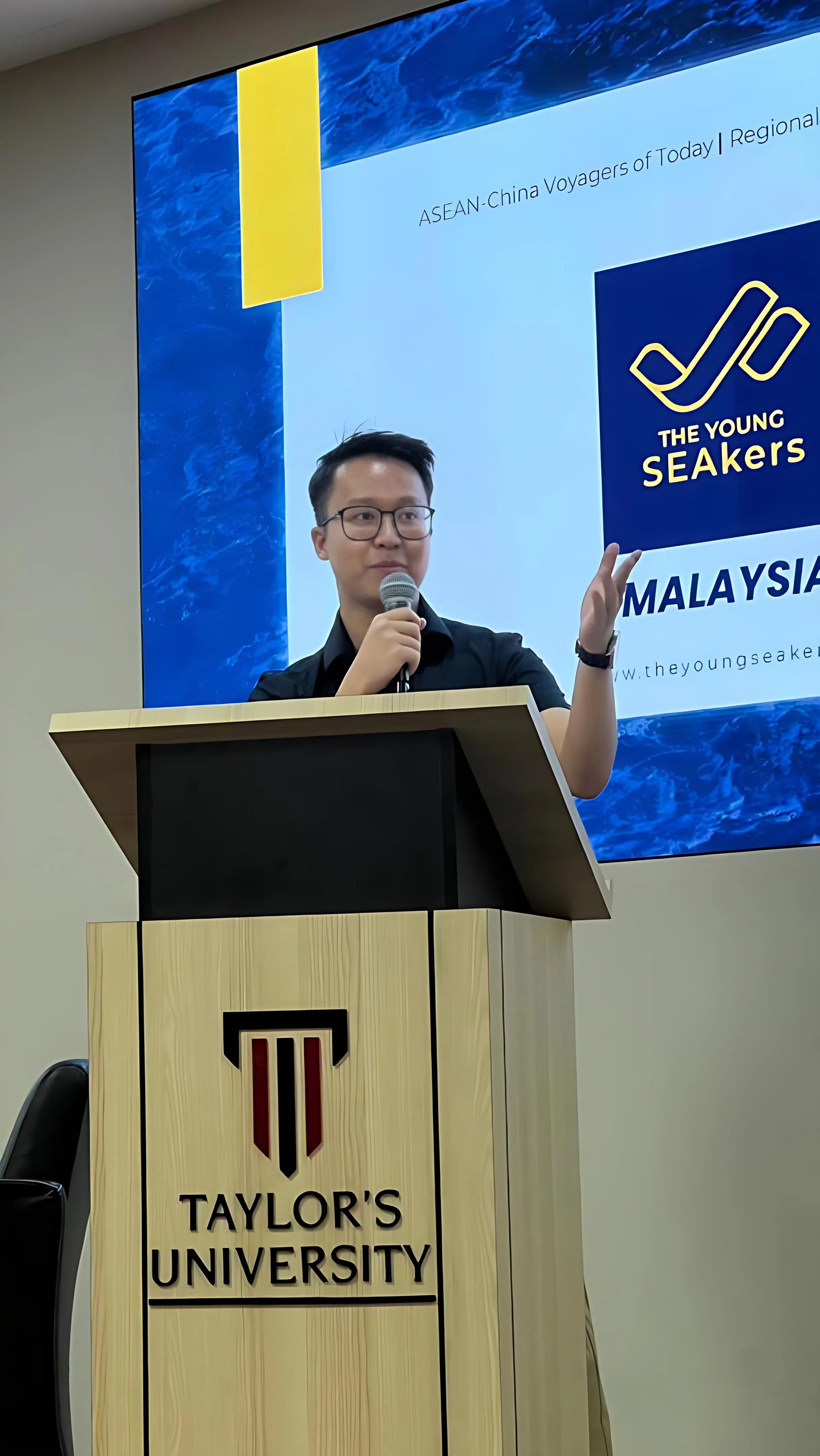 黄斌涵赋能青年不只是说说而已，他现身说法，提供真实职业经验。（受访者提供）