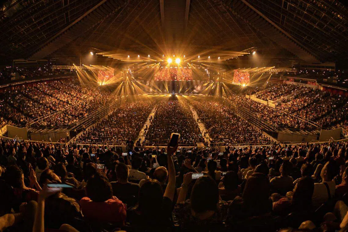 演唱会吸引8500人捧场。（Live Nation新加坡提供）