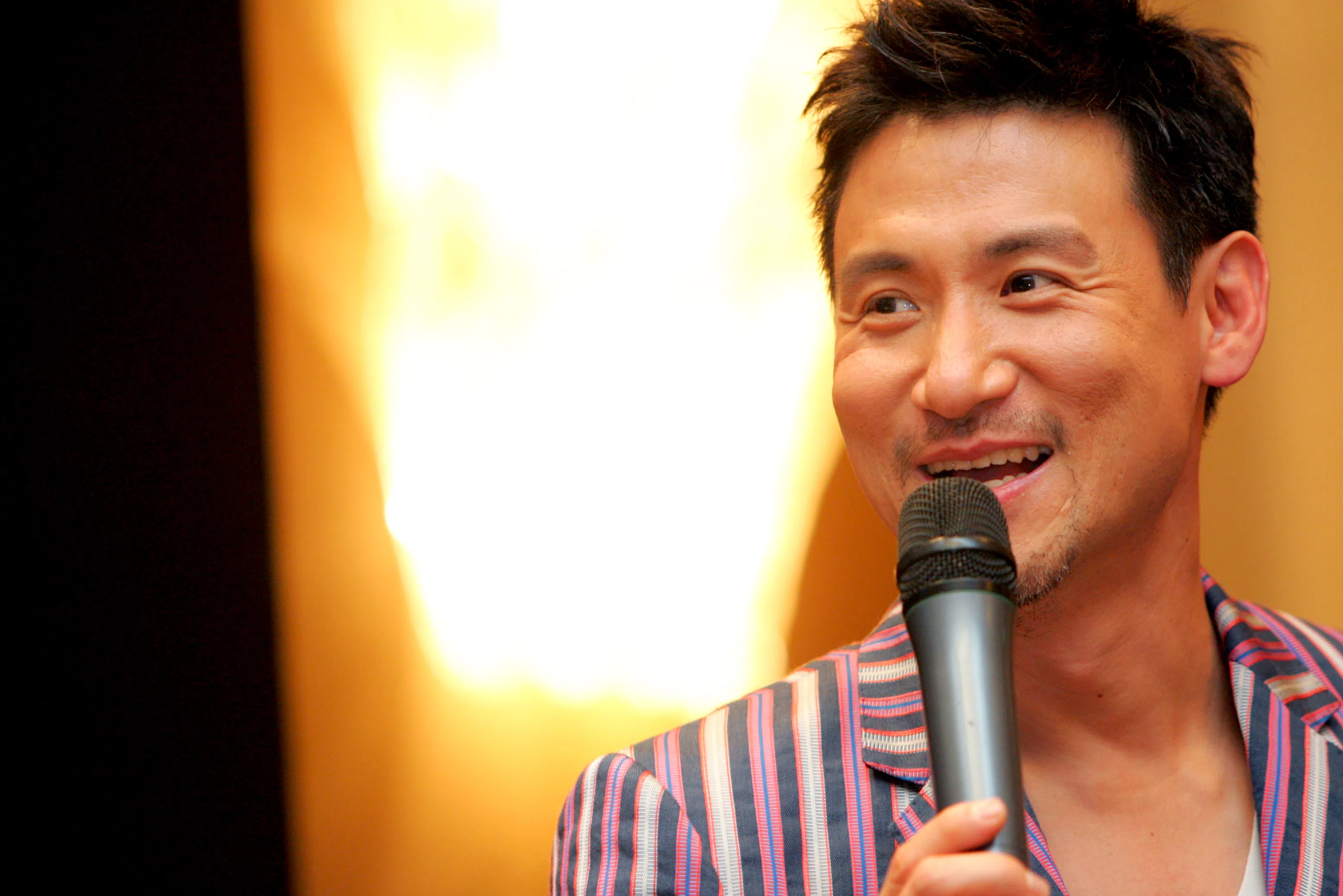 张学友2007年于新加坡举行记者会，为专辑《在你身边》及演唱会宣传。（档案照）