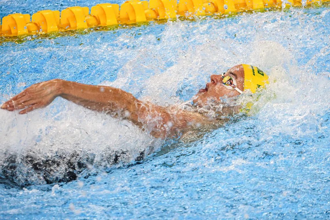 澳洲奥运冠军凯莉刷新大会纪录并夺冠。（关俊威摄）