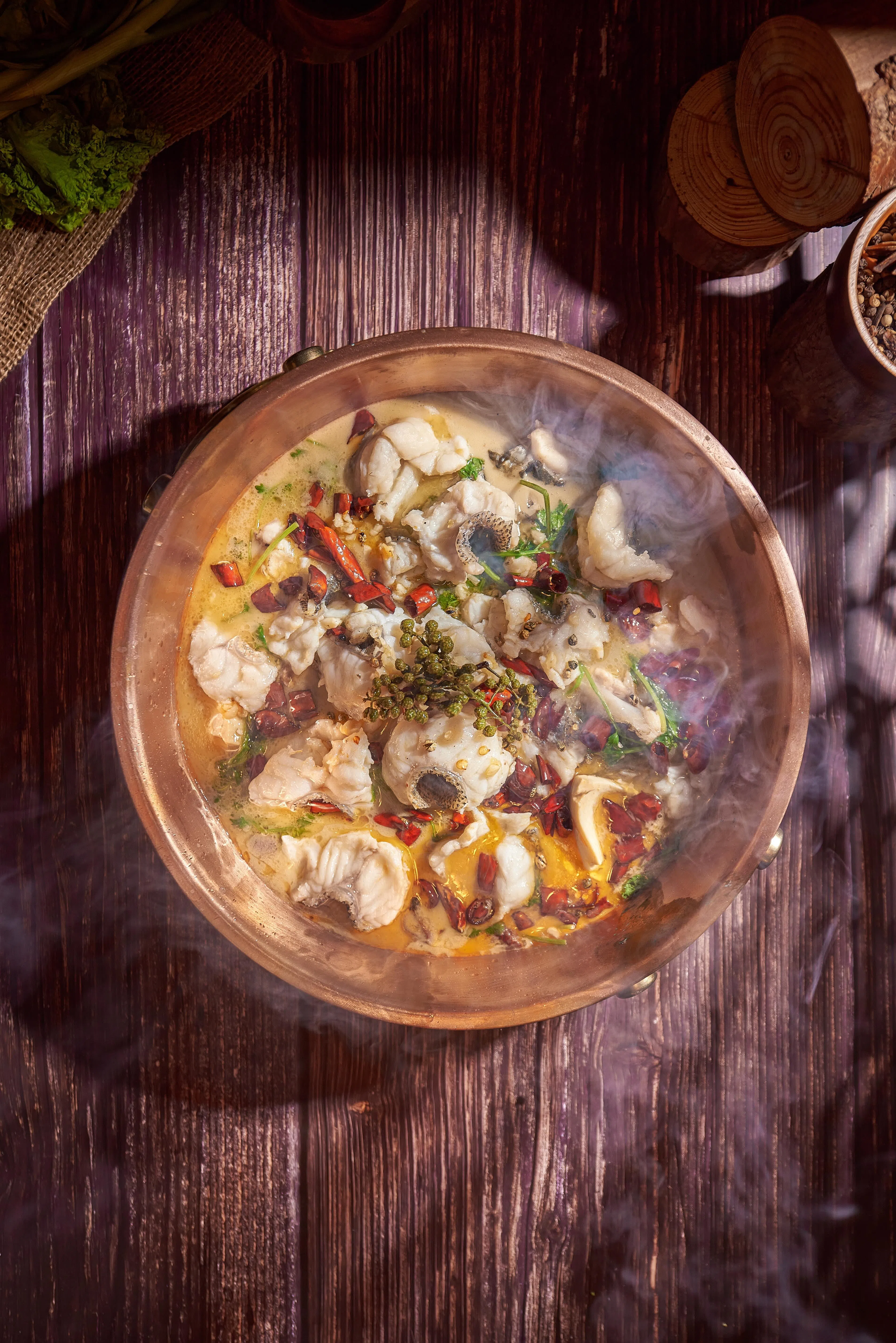 香而不辣的“沸腾鱼”。（餐馆提供）