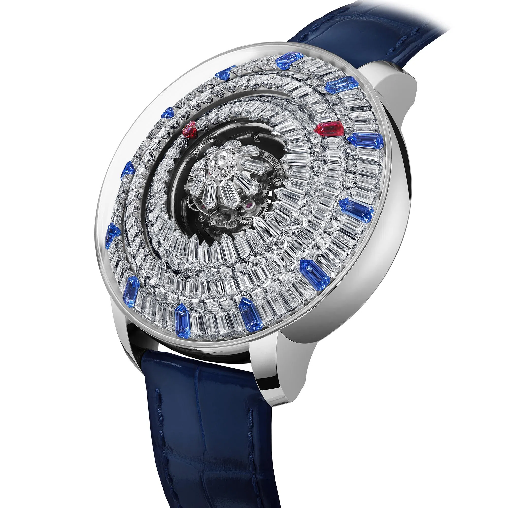 杰克宝The Mystery Tourbillon 44MM以“神秘钟表”为原理，将时间读数化作无形游走。（GPHG提供）