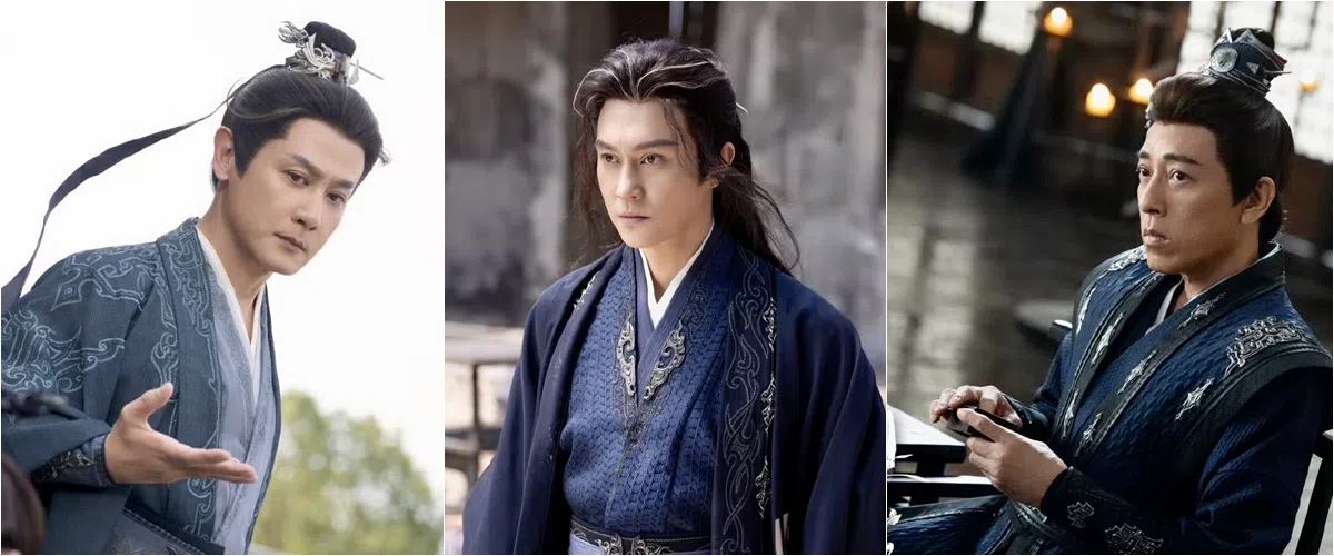 让人眼前一亮的是状态大勇的港台演员邱心志（左起）、张智霖和吕颂贤。（取自剧集微博）