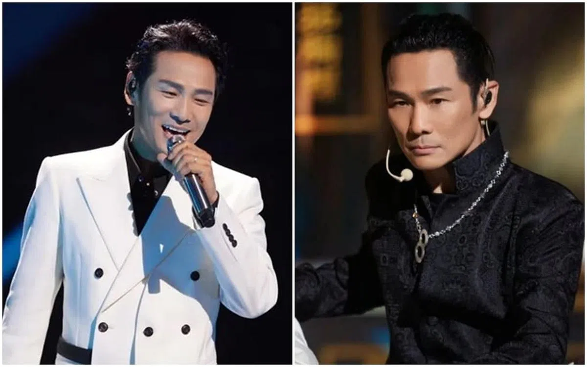 杜德伟在《披荆斩棘的哥哥》第二季中演唱经典歌曲，还以《第八号当铺》的造型亮相。（互联网）