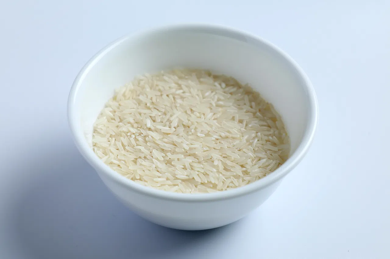 白米饭主要营养成分是碳水化合物，另含有少量脂肪、维生素B1、B2、烟酸、钙、铁、磷等营养成分。（龙国雄摄）