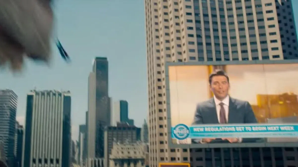 Will Reeve客串演出《超人》的新闻主播一角。（互联网）