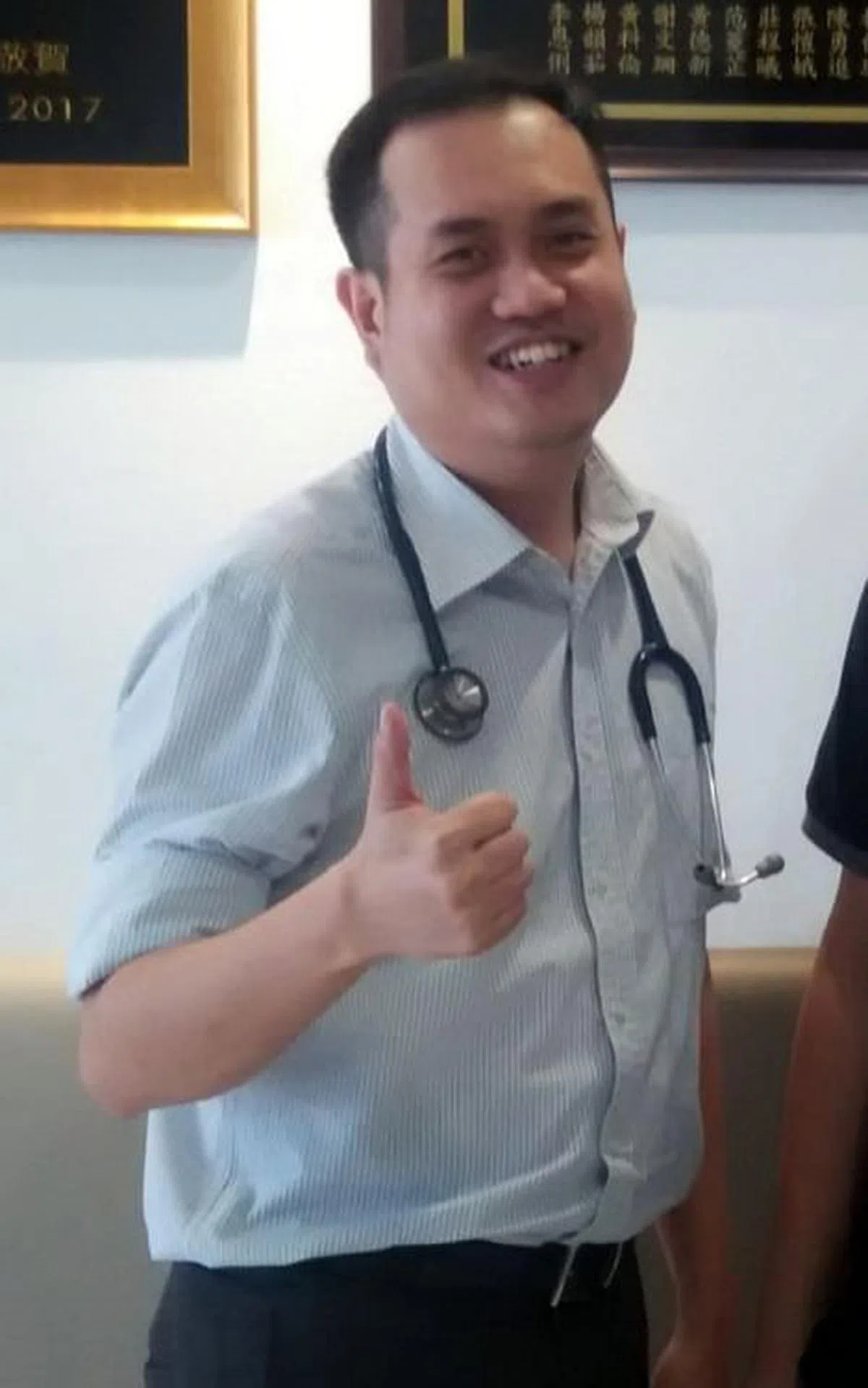 家庭医生张玮祥。（受访者提供）