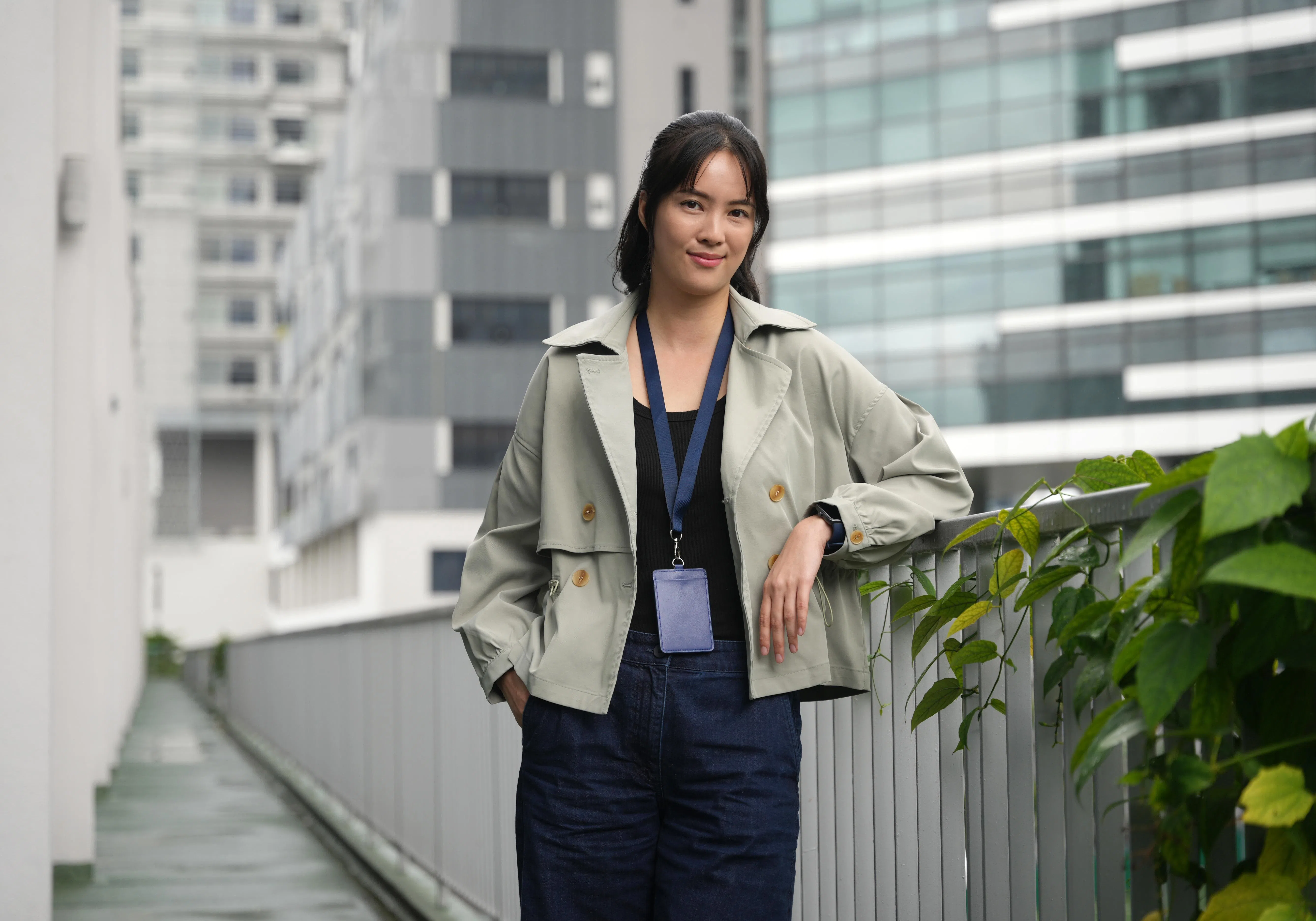 郑颖在《至死不渝》饰演重案组组员，她形容角色是个女中豪杰。（谢智扬摄）