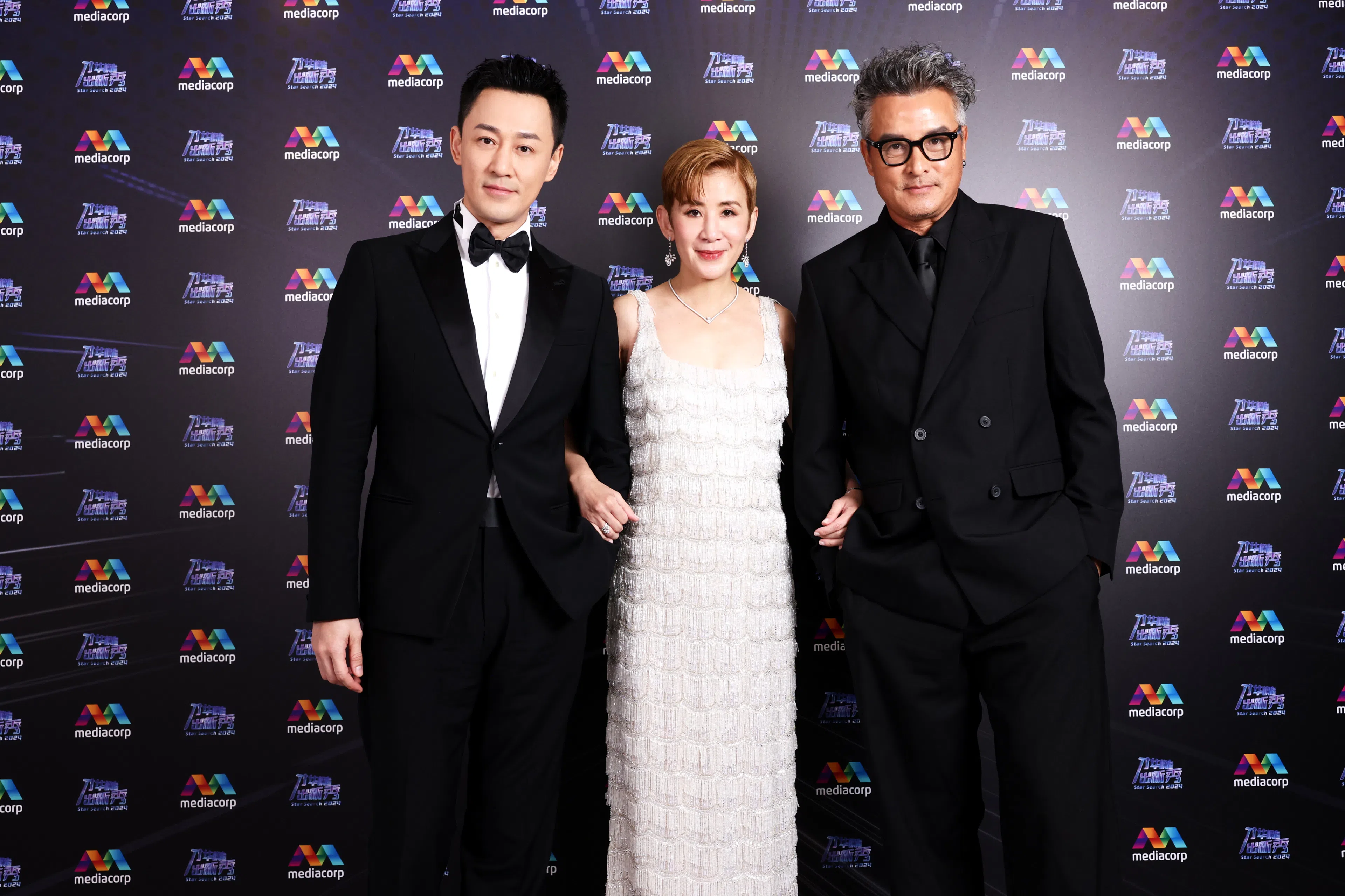 本届“才华”评审是林峯（左起）、吴君如和李铭顺。（新传媒提供）