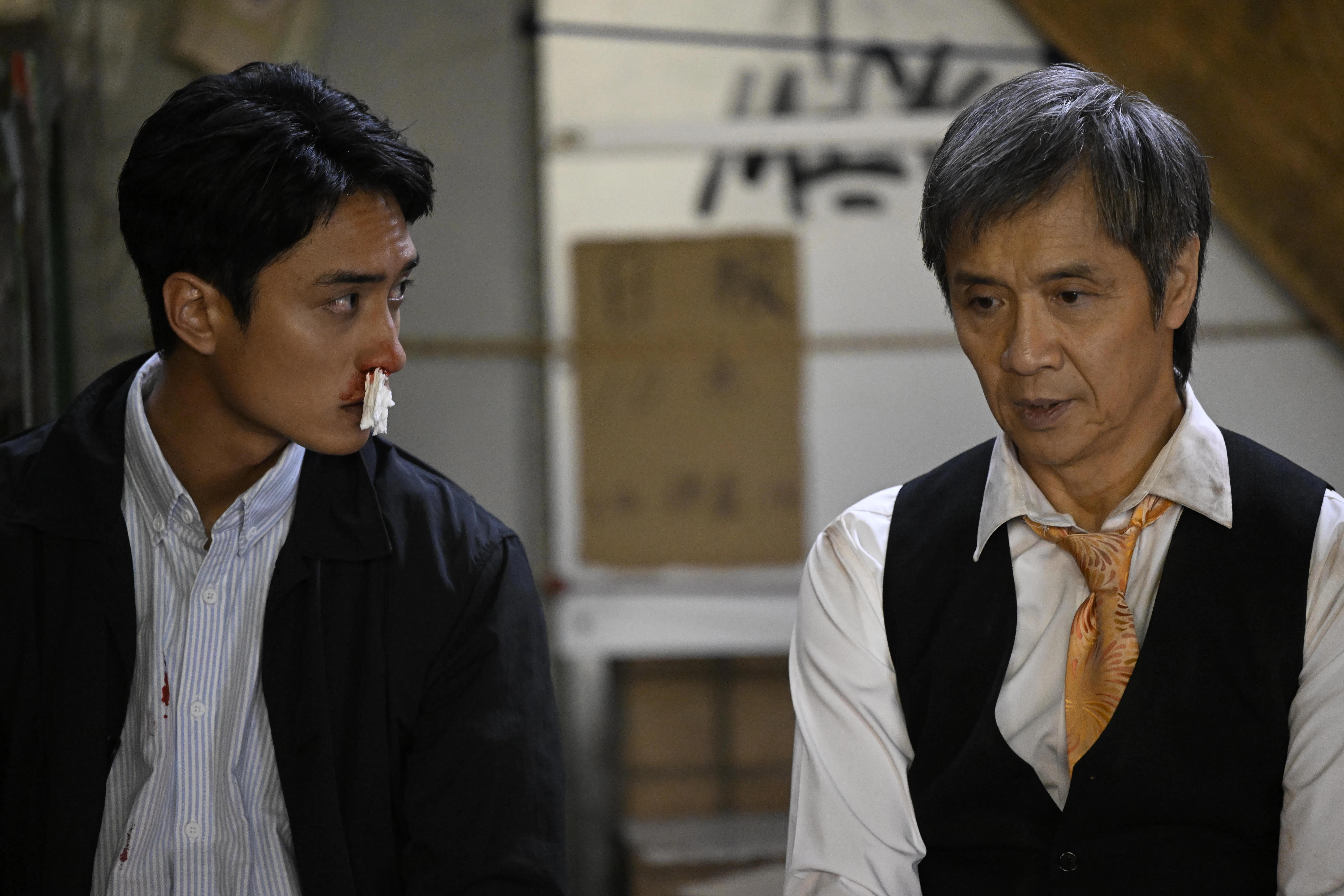 董玮（右）和刘俊谦扮演一对师徒。（邵氏机构提供）