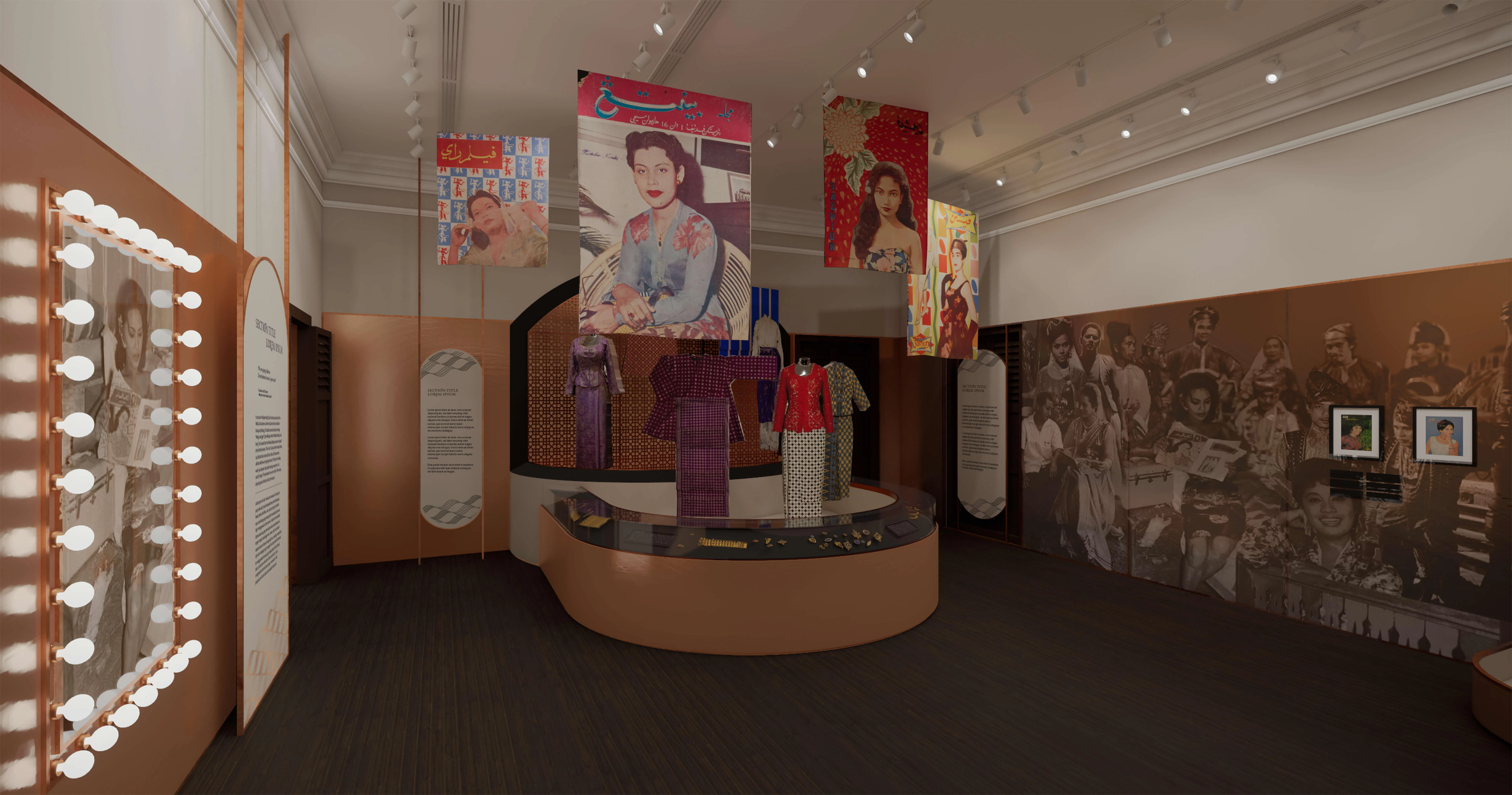 位于甘榜格南的马来文化馆，预计明年4月重新开放，到时展区将包括马来娱乐黄金时代的艺术家。（构想图/马来文化馆提供）