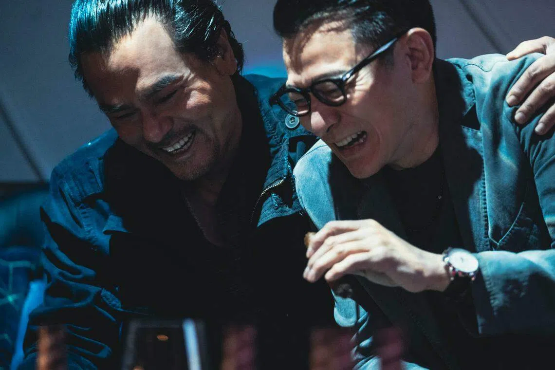 林家栋（左）在2017年获金像奖影帝，刘德华（右）则于2000、2004和2011年在金像奖三度称帝。（邵氏机构提供）