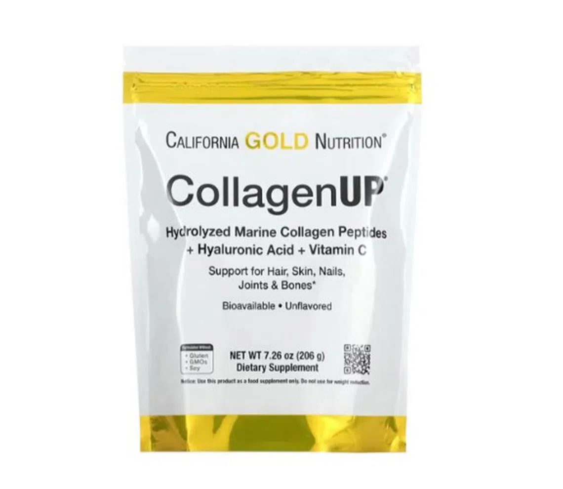 California Gold Nutrition CollagenUP Hydrolysed Marine Collagen Peptides水解海洋胶原蛋白肽粉（iHerb提供）
