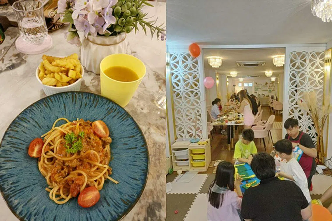 售卖清真摩登欧式餐饮的Espoir餐馆，周末有儿童餐和适合小孩参与的活动。（黄亿敏摄）