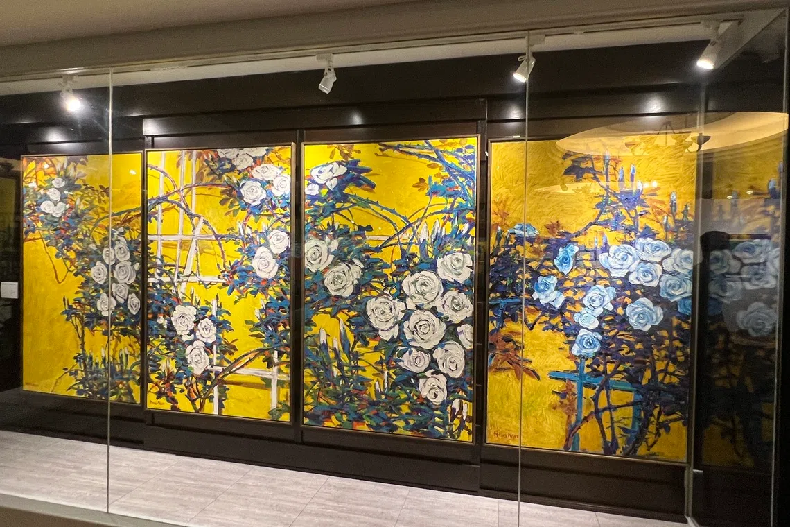 东禅寺里设有美术馆。（叶孝忠摄）