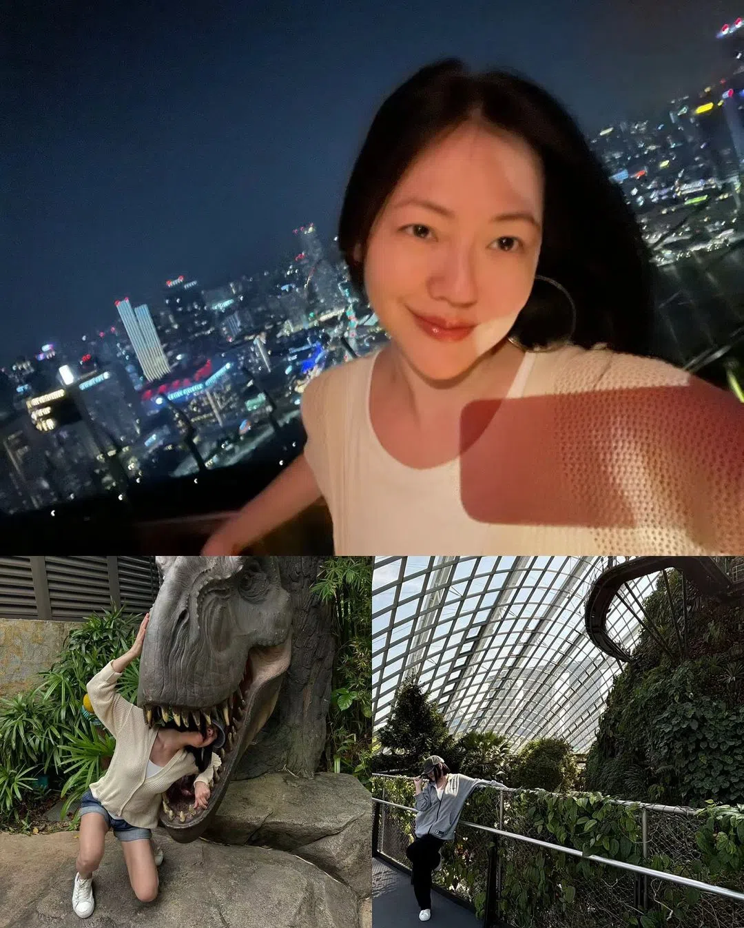 小S在社媒贴出到新加坡旅游的照片。（取自小S IG）