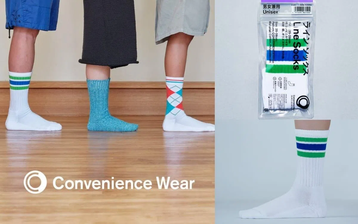 日本便利店FamilyMart这双袜子，自2021年推出以来卖出超过1000万双。（互联网）