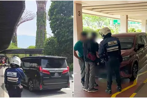 涉樟宜机场滨海湾花园非法载客 22司机被捉