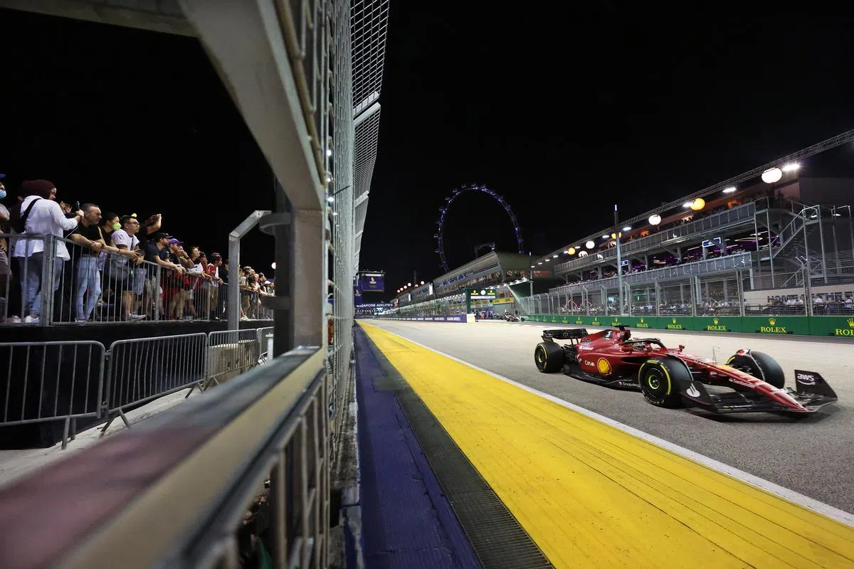 法拉利战车在昨天的首两场练习赛皆表现出了竞争力。（邝启聪摄）