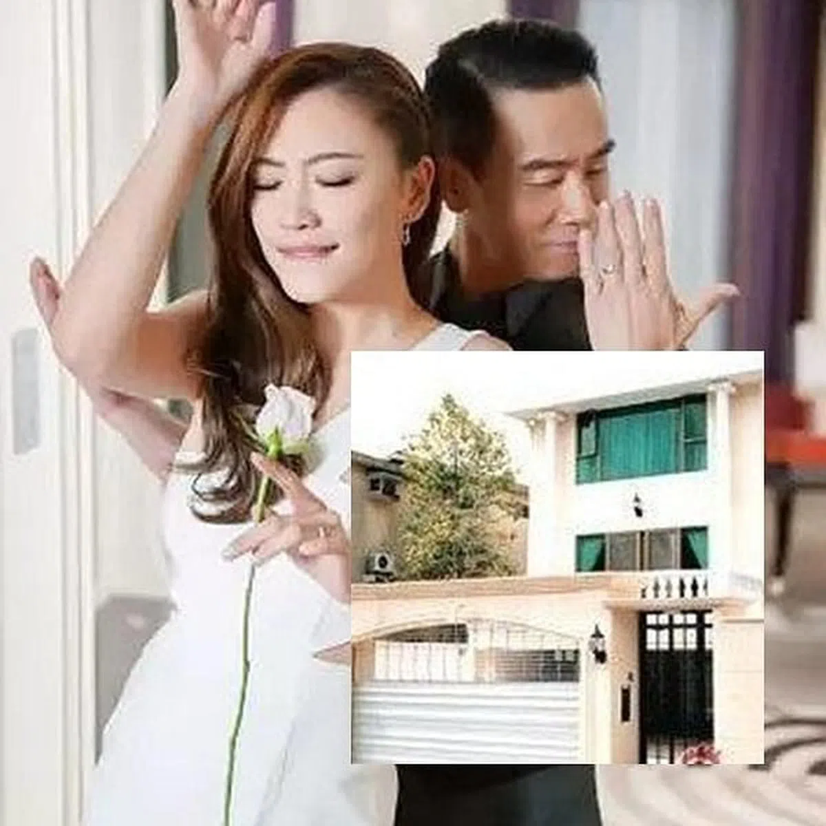 应采儿（大图左）和陈小春名下的豪宅。（互联网）