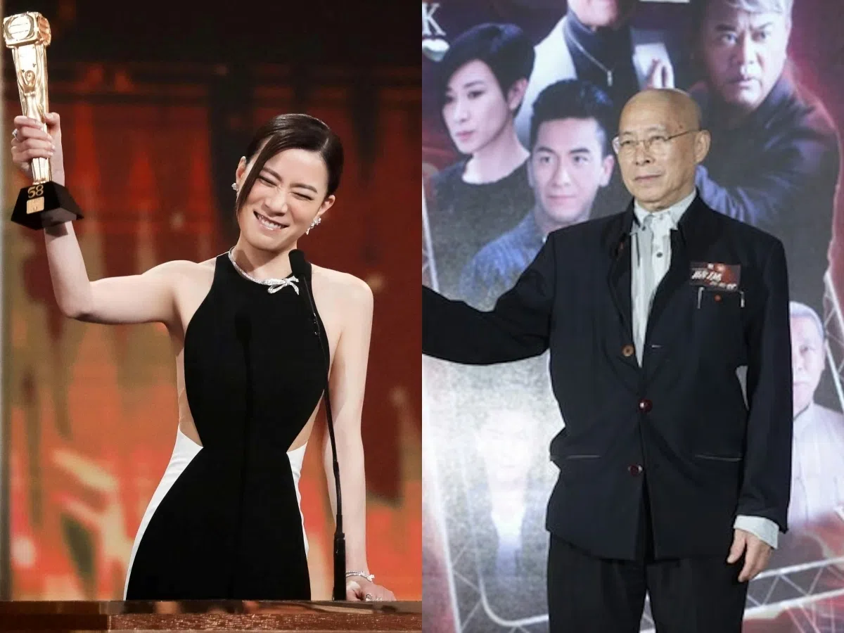 佘诗曼（左图）透露刘兆铭曾用“水”的百态来譬喻演戏的最高境界，这套“水之哲学”让她受用至今。（互联网）