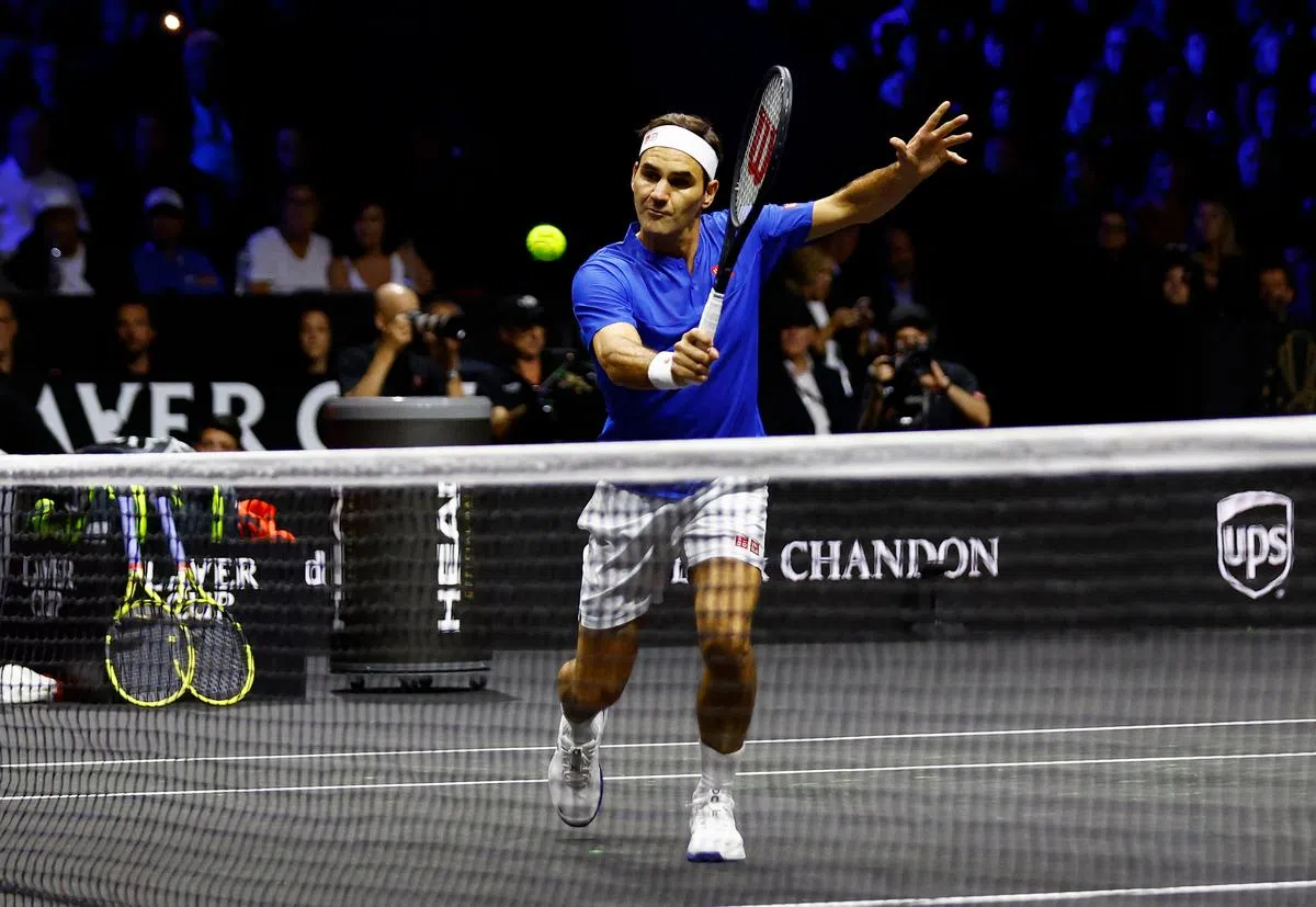 费德雷尔退役后，很难在网坛找出像他一样打法潇洒又优雅的球员。（法新社）