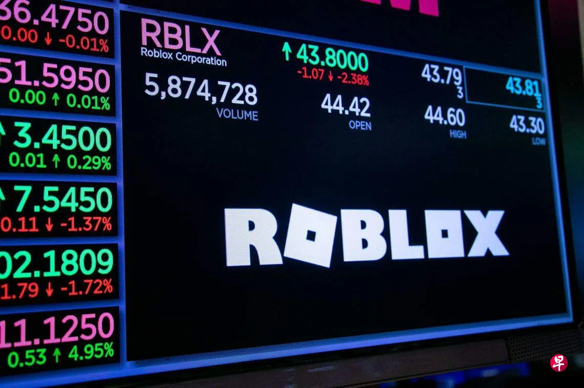 游戏开发商Roblox季度业绩出色亚马逊评级上调| 联合早报