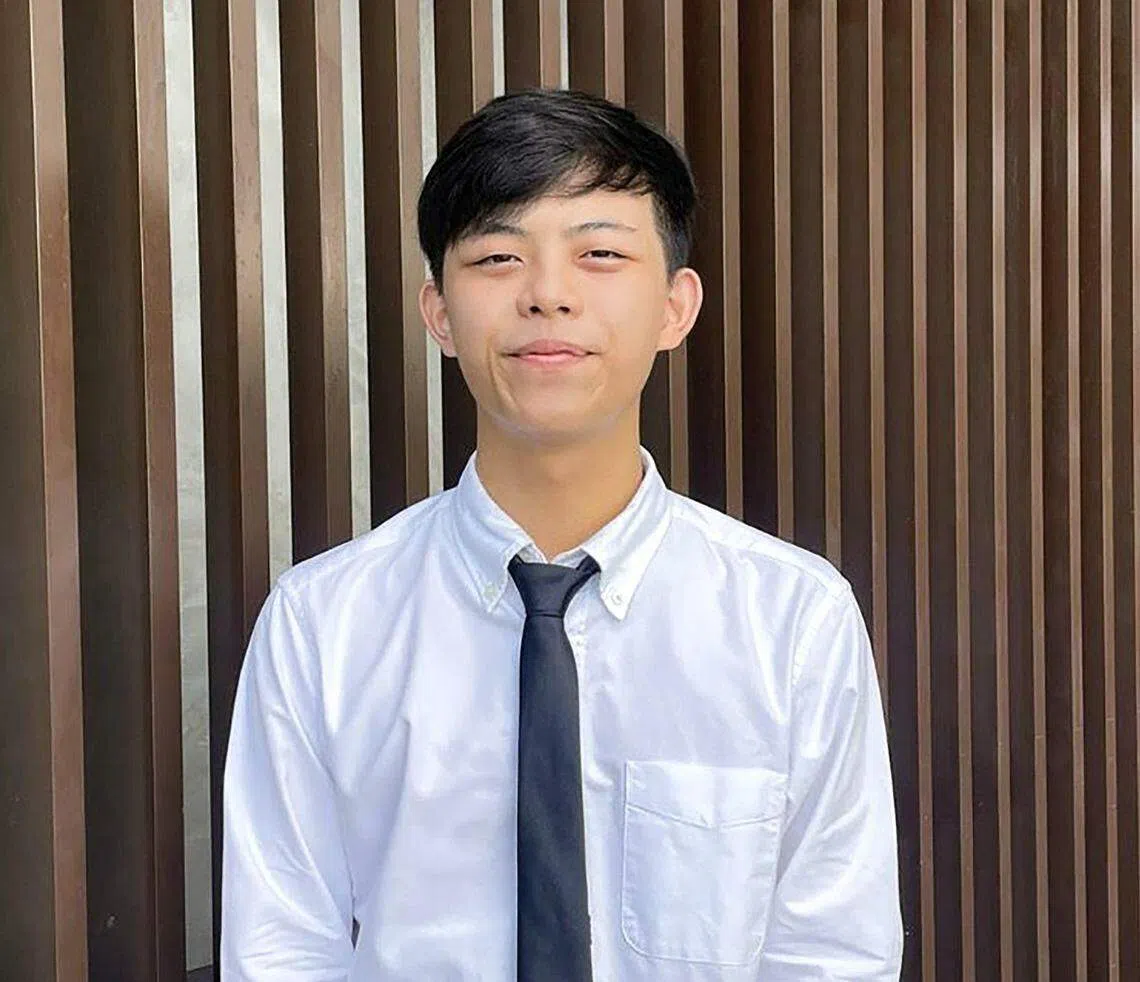 目前在南洋理工学院念书的丁泓宇将在毕业后加入移民与关卡局。（移民与关卡局提供）