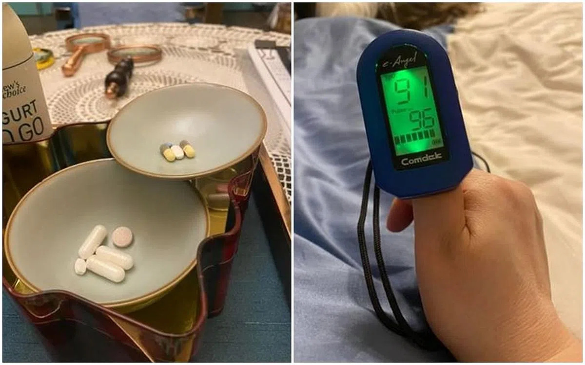 陈文茜现在的生活离不开吃药和量血氧浓度。（互联网）