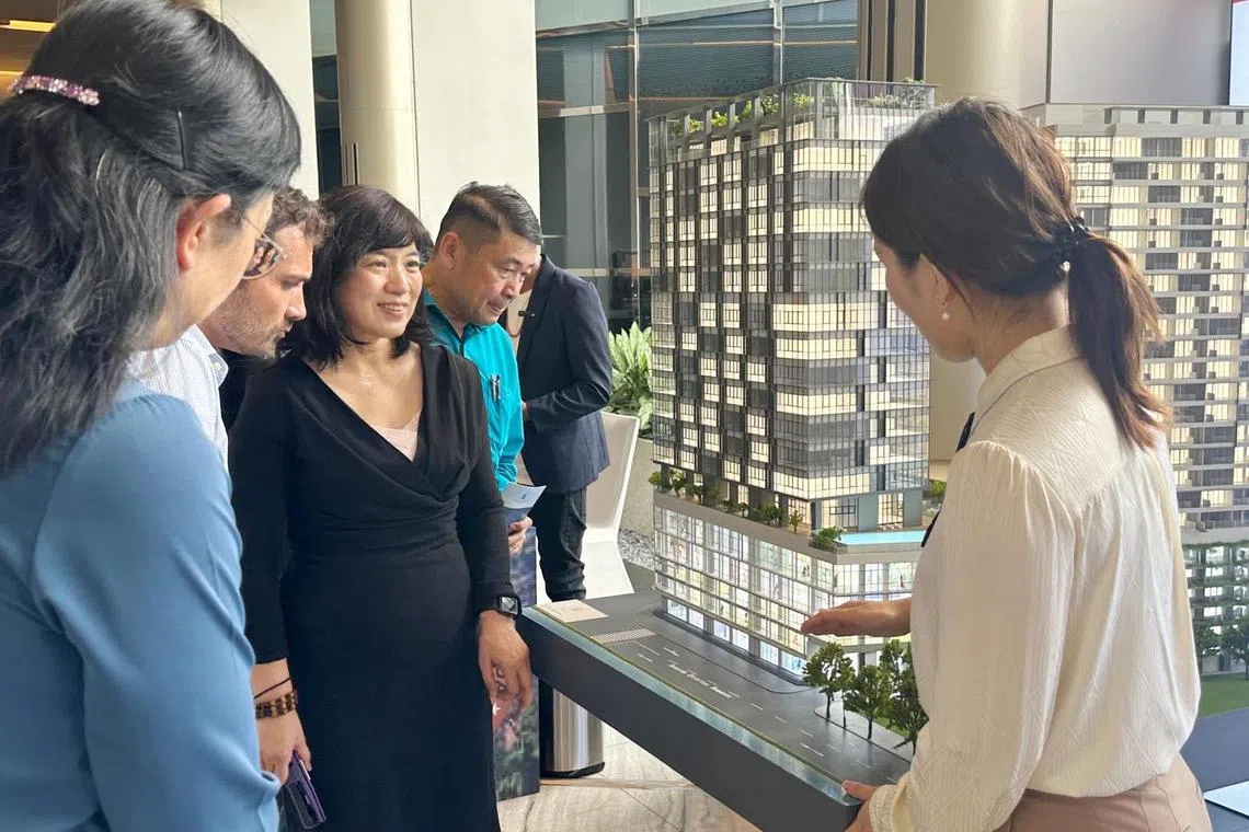 东帝汶星期一（12月2日）在新加坡举办第三次招商会，吸引250人参加，大约七成出席者来自新加坡，反映业者对这个新市场的兴趣日益增加。图为东帝汶招商会上展示的发展项目—东帝汶滨海中心。（智慧控股公司提供）