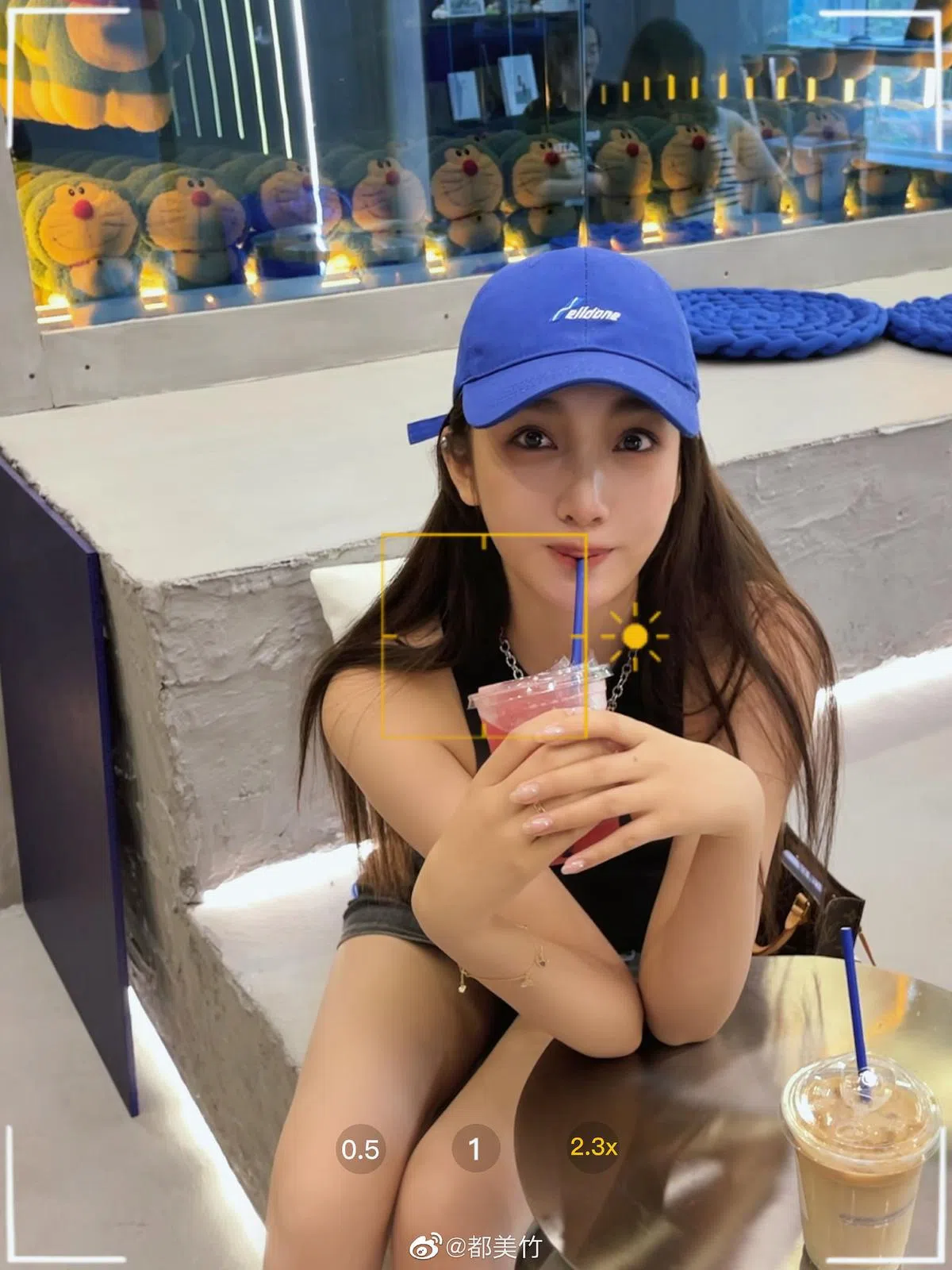 中国女网红都美竹据报曾与吴亦凡交往。（都美竹微博）