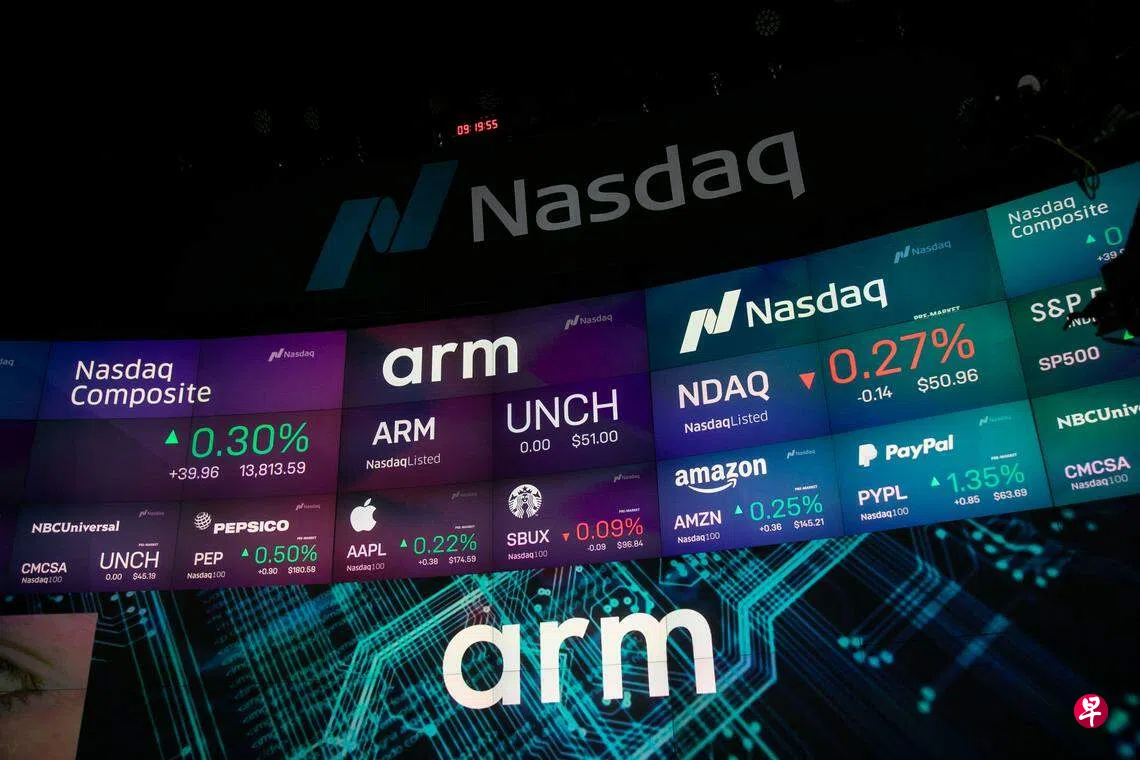在美上市首日半导体巨头ARM股价大涨25% | 联合早报