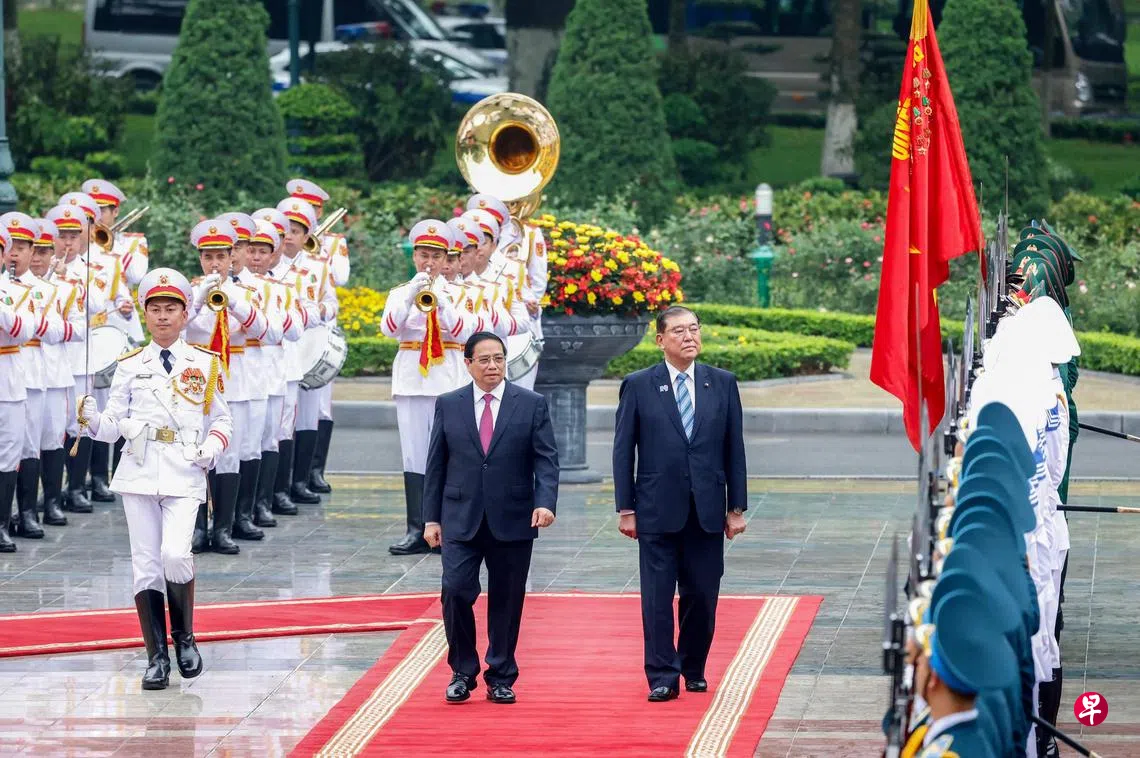 日首相石破茂访越强调维护自由贸易秩序| 联合早报